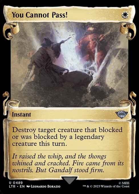 Destroy target creature that blocked or was blocked by a legendary creature this turn.