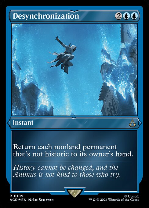 Return each nonland permanent that's not historic to its owner's hand. (Artifacts, legendaries, and Sagas are historic.)