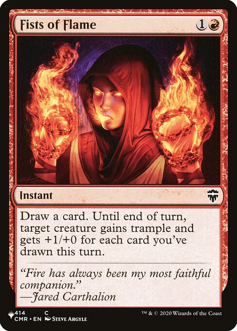 Draw a card. Until end of turn, target creature gains trample and gets +1/+0 for each card you've drawn this turn.