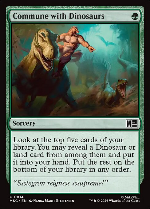 Commune with Dinosaurs (Foil)