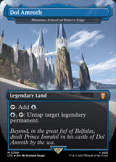 {T}: Add {U}.
{U}, {T}: Untap target legendary permanent.