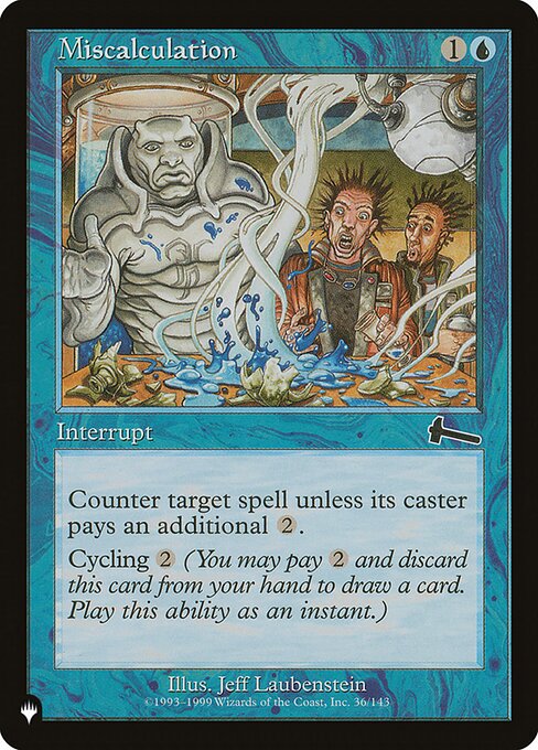 Counter target spell unless its controller pays {2}.
Cycling {2} ({2}, Discard this card: Draw a card.)