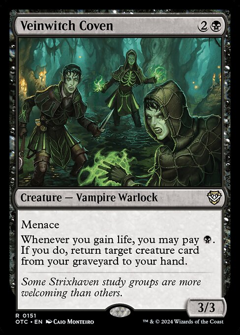 Menace
Whenever you gain life, you may pay {B}. If you do, return target creature card from your graveyard to your hand.