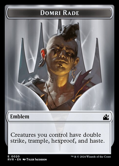 Creatures you control have double strike, trample, hexproof, and haste.