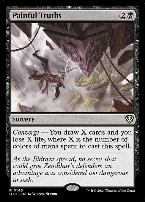 Converge — You draw X cards and you lose X life, where X is the number of colors of mana spent to cast this spell.