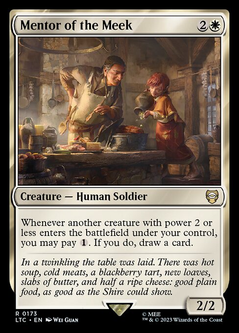 Whenever another creature with power 2 or less enters the battlefield under your control, you may pay {1}. If you do, draw a card.