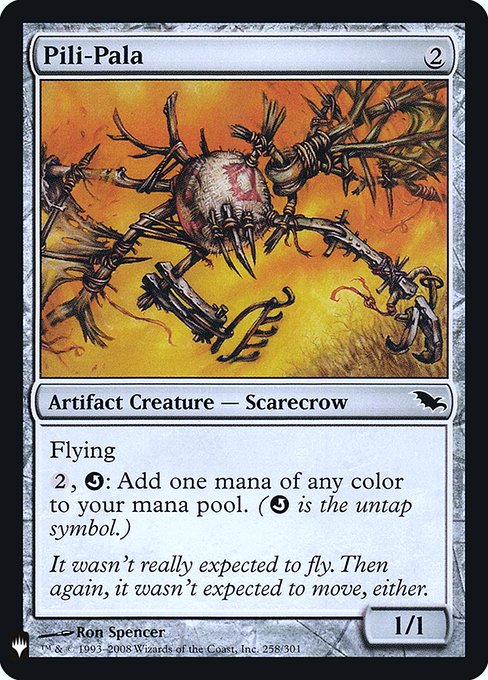 Flying
{2}, {Q}: Add one mana of any color. ({Q} is the untap symbol.)