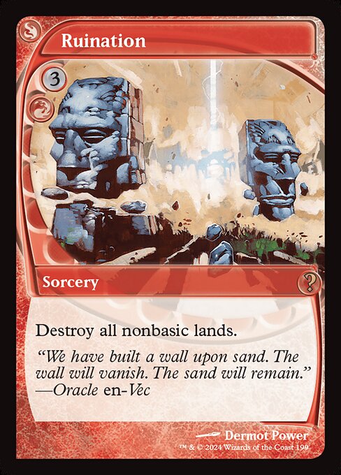 Destroy all nonbasic lands.