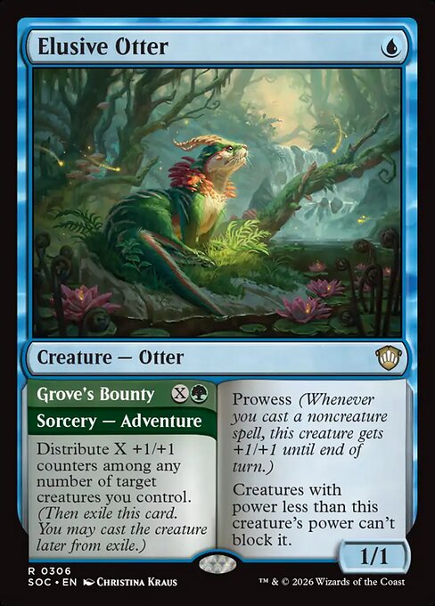Elusive Otter // Grove's Bounty (Foil)