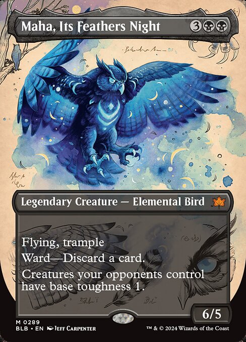 Flying, trample
Ward—Discard a card.
Creatures your opponents control have base toughness 1.
