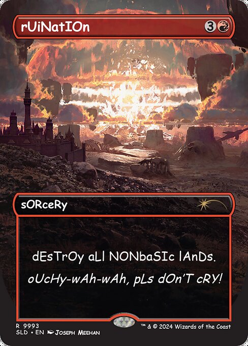Destroy all nonbasic lands.