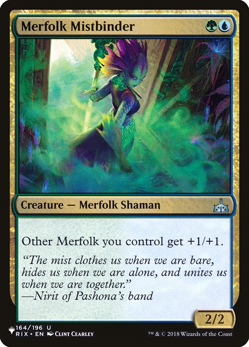 Other Merfolk you control get +1/+1.