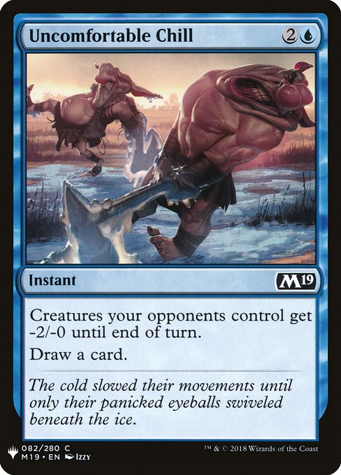 Creatures your opponents control get -2/-0 until end of turn.
Draw a card.