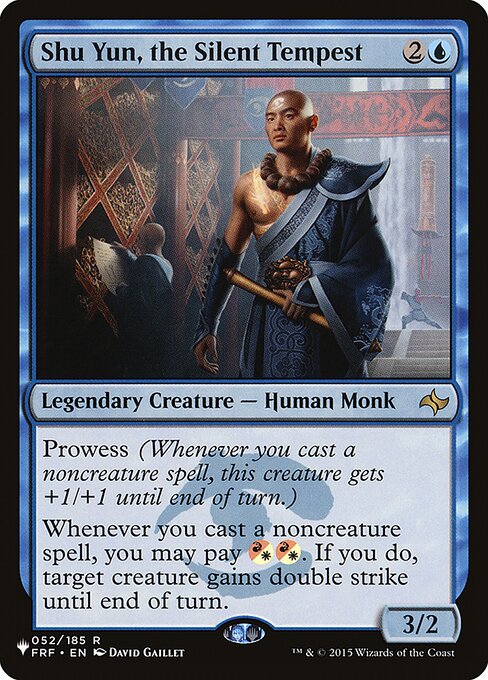 Prowess (Whenever you cast a noncreature spell, this creature gets +1/+1 until end of turn.)
Whenever you cast a noncreature spell, you may pay {R/W}{R/W}. If you do, target creature gains double strike until end of turn.