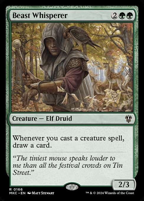 Whenever you cast a creature spell, draw a card.