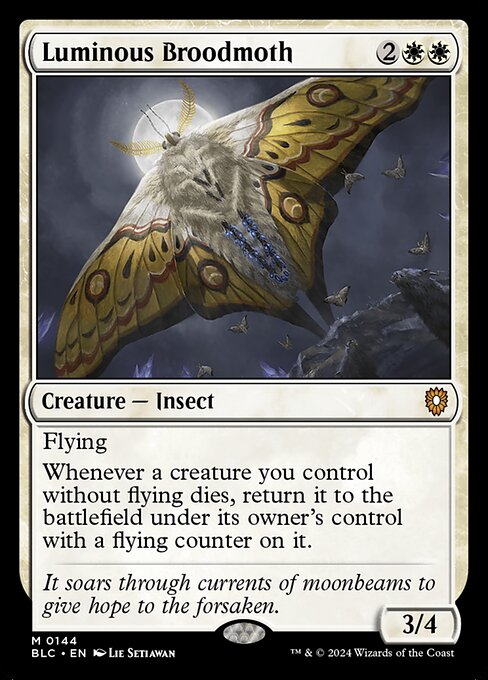Flying
Whenever a creature you control without flying dies, return it to the battlefield under its owner's control with a flying counter on it.