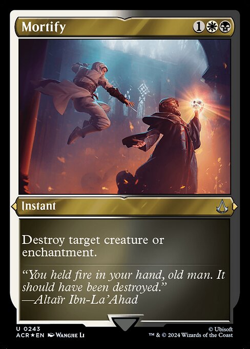 Destroy target creature or enchantment.