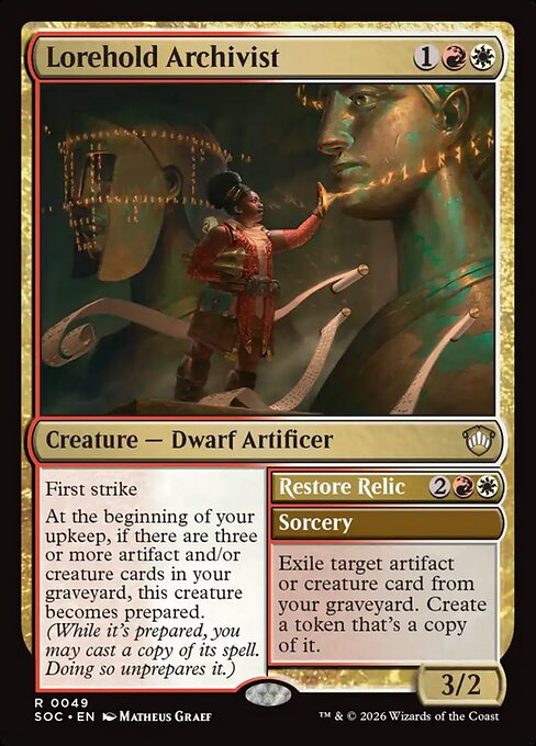 Lorehold Archivist // Restore Relic (Foil)