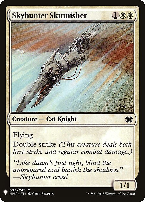 Flying, double strike