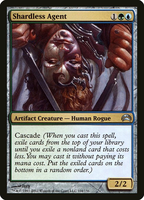 Cascade (When you cast this spell, exile cards from the top of your library until you exile a nonland card that costs less. You may cast it without paying its mana cost. Put the exiled cards on the bottom of your library in a random order.)