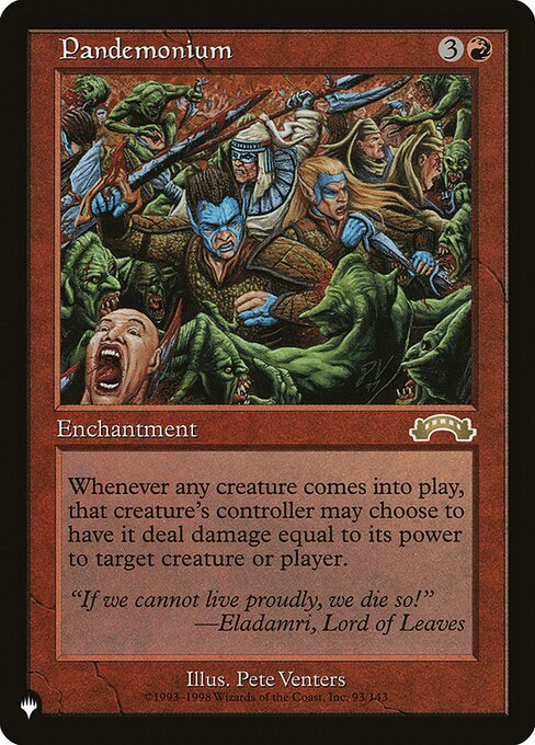 Whenever a creature enters, that creature's controller may have it deal damage equal to its power to any target of their choice.