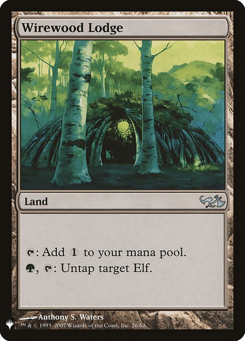 {T}: Add {C}.
{G}, {T}: Untap target Elf.
