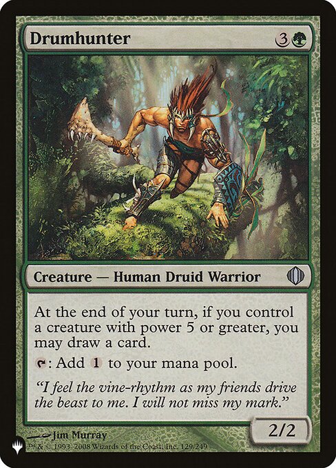 At the beginning of your end step, if you control a creature with power 5 or greater, you may draw a card.
{T}: Add {C}.