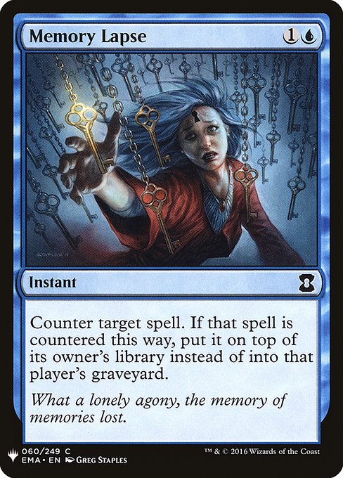 Counter target spell. If that spell is countered this way, put it on top of its owner's library instead of into that player's graveyard.