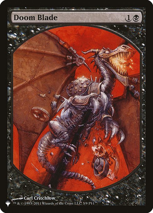 Destroy target nonblack creature.