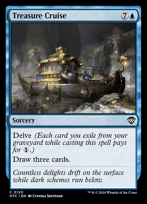 Delve (Each card you exile from your graveyard while casting this spell pays for {1}.)
Draw three cards.