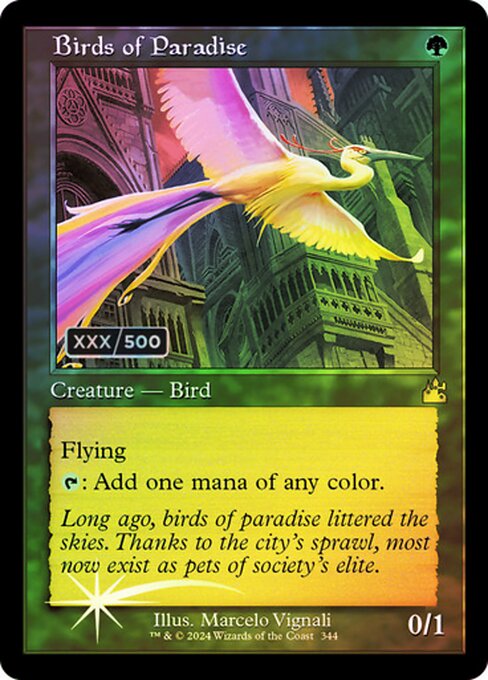 Flying
{T}: Add one mana of any color.