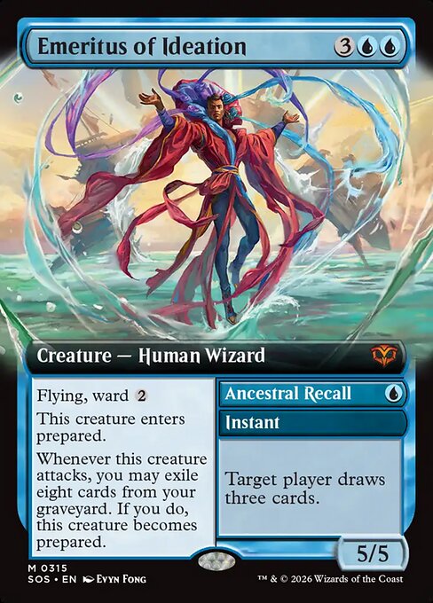 Emeritus of Ideation // Ancestral Recall (Foil)