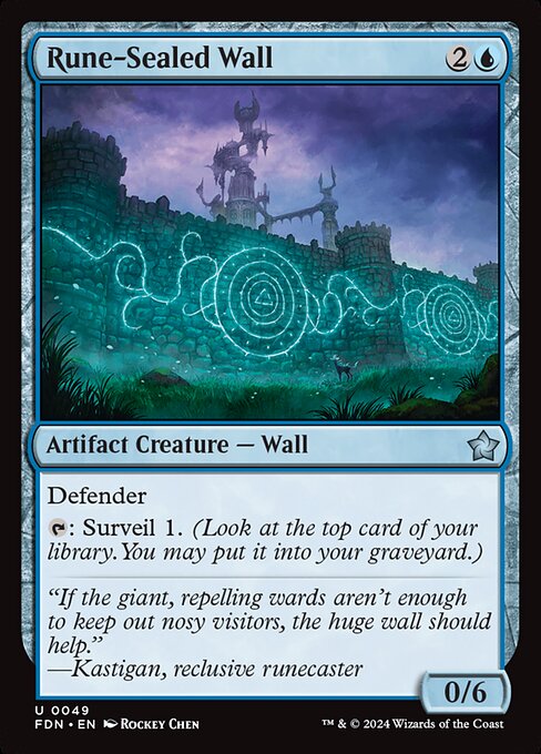 Defender
{T}: Surveil 1. (Look at the top card of your library. You may put it into your graveyard.)