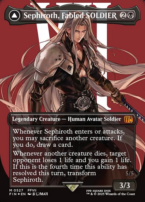 Sephiroth, Fabled SOLDIER // Sephiroth, One-Winged Angel (Foil)