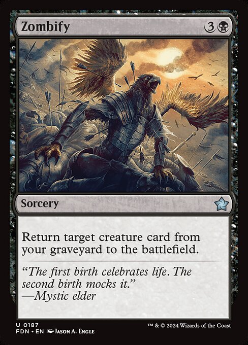 Return target creature card from your graveyard to the battlefield.