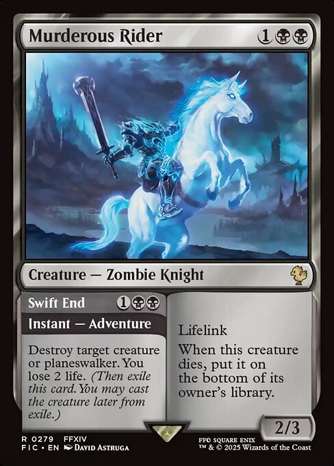 Murderous Rider // Swift End (Foil)