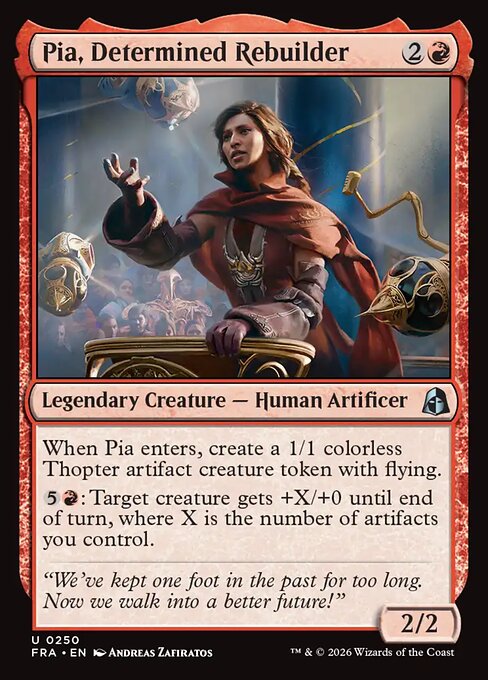 Pia, Determined Rebuilder (Foil)