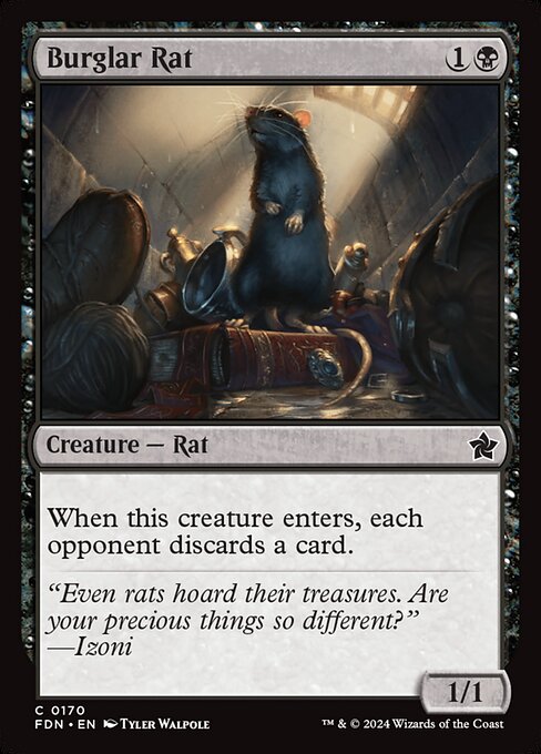 When this creature enters, each opponent discards a card.