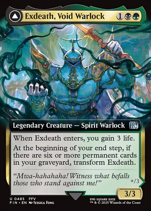 Exdeath, Void Warlock // Neo Exdeath, Dimension's End (Foil)