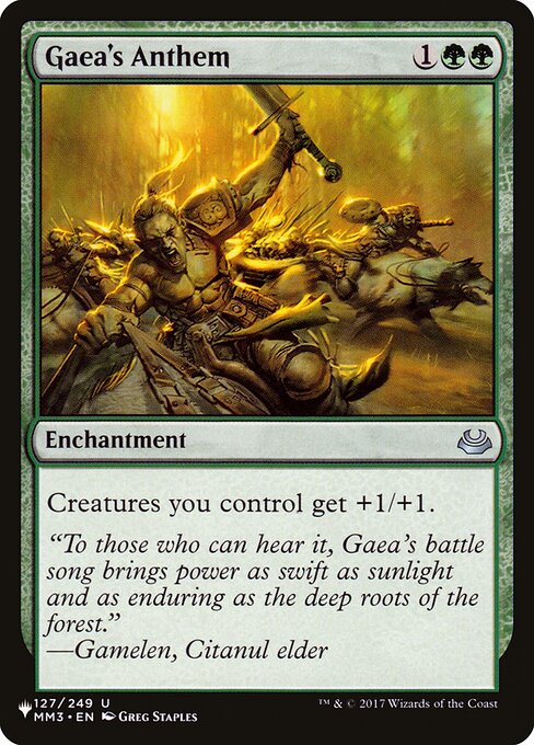 Creatures you control get +1/+1.