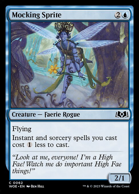 Flying
Instant and sorcery spells you cast cost {1} less to cast.