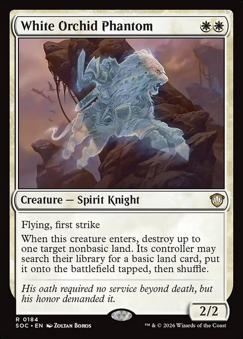 White Orchid Phantom (Foil)