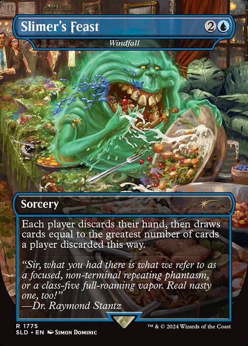 Each player discards their hand, then draws cards equal to the greatest number of cards a player discarded this way.