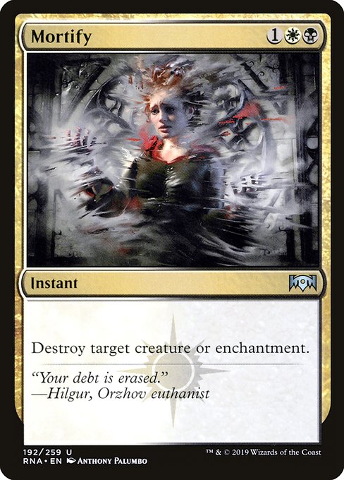 Destroy target creature or enchantment.