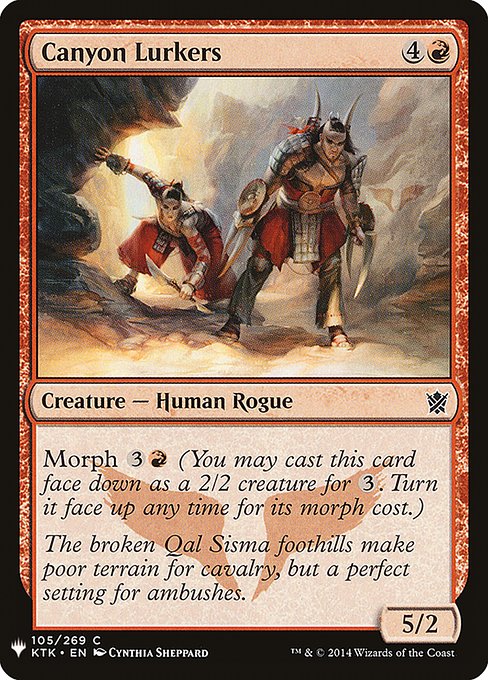 Morph {3}{R} (You may cast this card face down as a 2/2 creature for {3}. Turn it face up any time for its morph cost.)