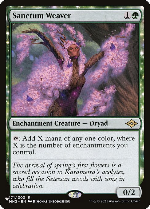 {T}: Add X mana of any one color, where X is the number of enchantments you control.