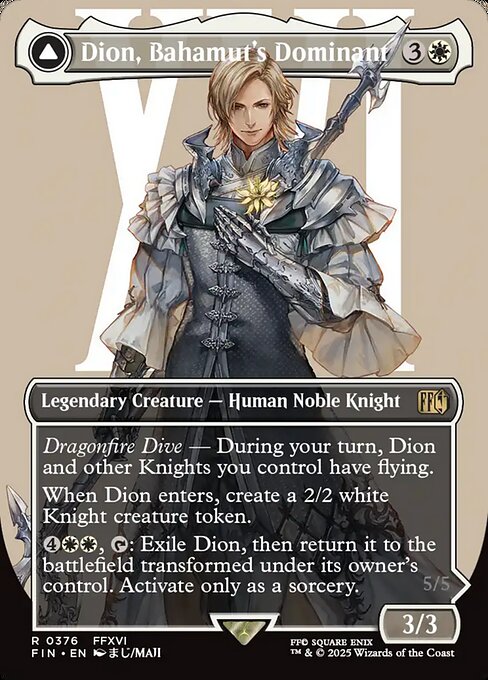 Dion, Bahamut's Dominant // Bahamut, Warden of Light (Foil)