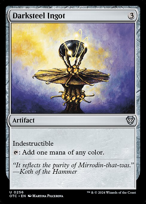 Indestructible
{T}: Add one mana of any color.