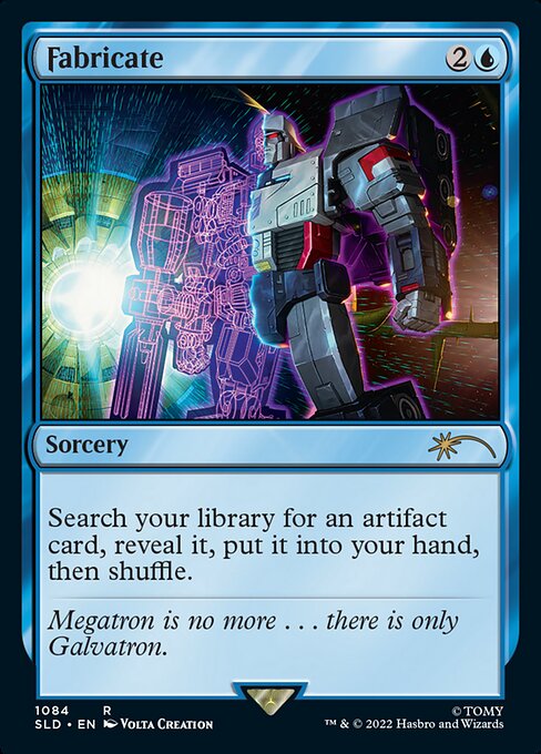 Search your library for an artifact card, reveal it, put it into your hand, then shuffle.