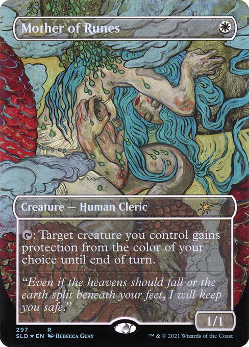 {T}: Target creature you control gains protection from the color of your choice until end of turn.